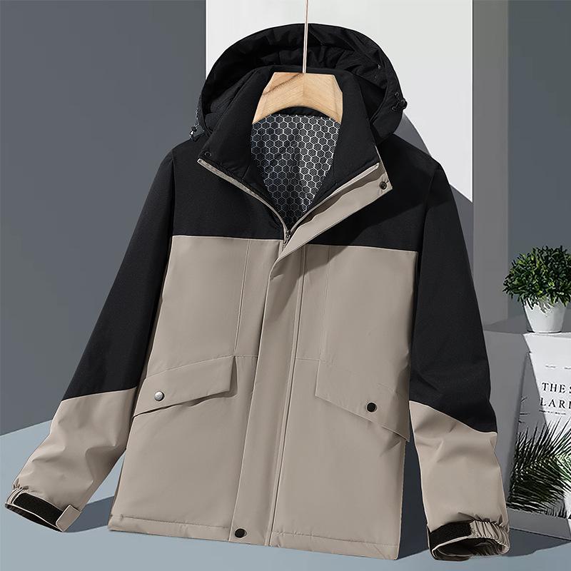 Unisex Windproof Waterproof Cotton Down Jacket with Velvet Lining – Thickened for Warmth and Cold Protection