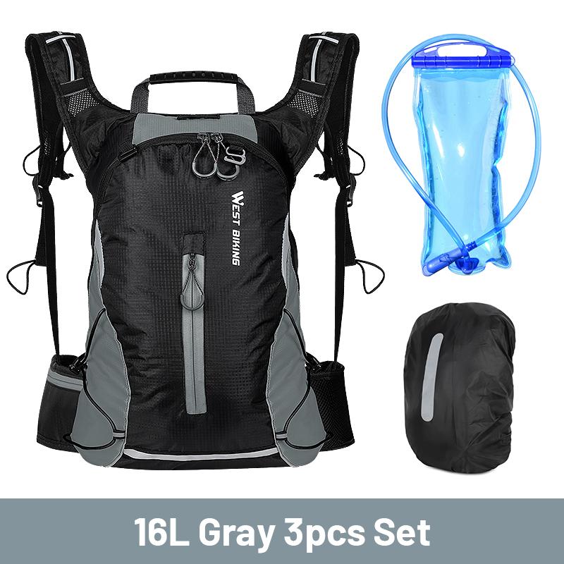 WEST BIKING 10L Nefes Alabilir Bisiklet Sırt Çantası Su Geçirmez Ultra Hafif Katlanabilir Bisiklet Çantası Outdoor Tırmanış Seyahat Yürüyüş Bisiklet Çantası
