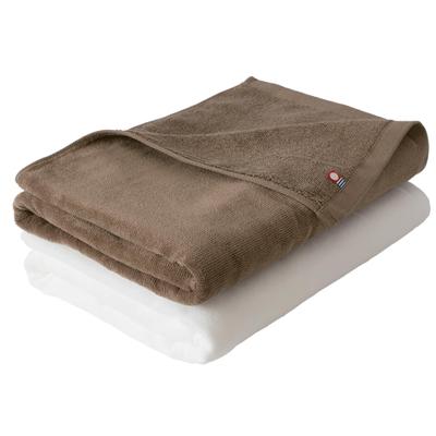 Bloom Imabari Towel Zestaw 2 ręczników kąpielowych Kolor Dziecięcy 60 x 120cm Ręcznik dla niemowląt Niemowlę Bawełna Marszczona Tkanina Wyprodukowano w Japonii 240g x 100% (Biała Mocha)