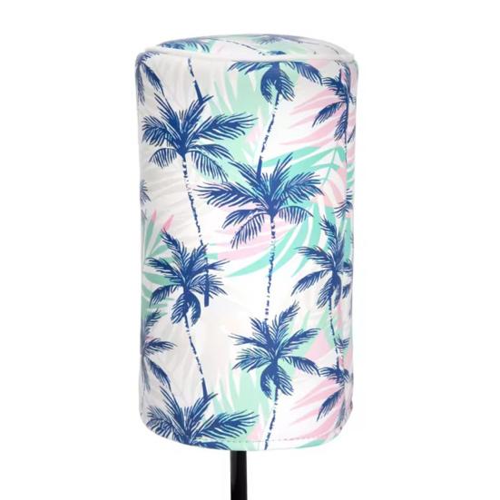 Hawaiian Style Golf Club Cover Sea Wave Tropical Pattern Barrel Driver Headcover Faux Leather Fairway Wood Head Covers Golf Gifts for Men Father