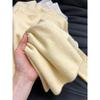 Tender yellow soft waxy semi-turtleneck knitted sweater women's autumn and winter stacked wear inner top versatile bottom long sleeve
