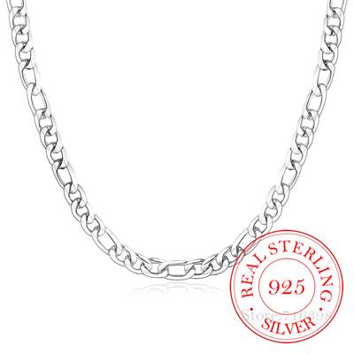 Pure 925 Sterling Silver 18/20/22/24 Inch 8mm Flat Chain Necklace for Women Man Choker Neck Jewelry Wedding Party Charm Gift