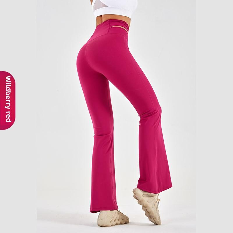 Женские утягивающие брюки с высокой талией и широкими штанинами для фитнеса и йоги L