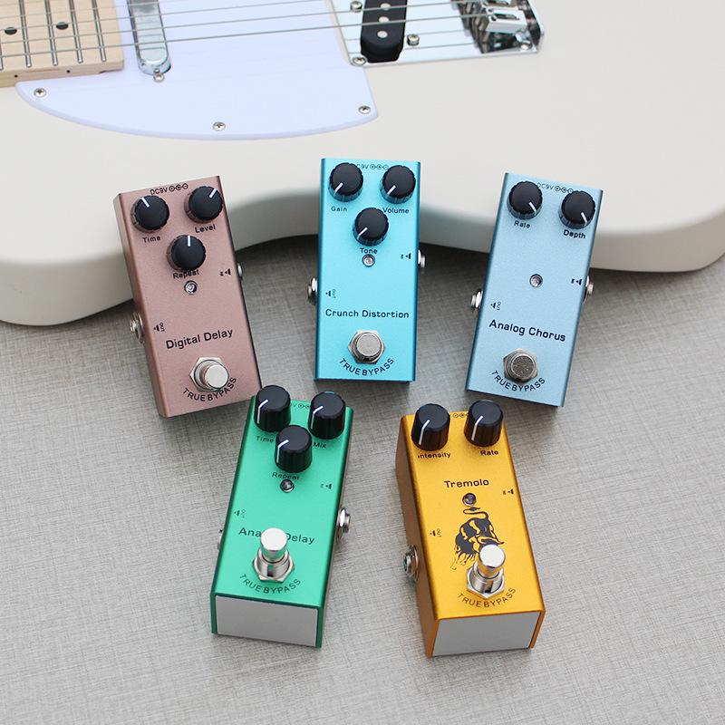 Certified Multi-Effect Guitar Pedal with 10 Effects and Storage Board