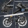 Elektrische fiets E-bike - HITWAY - Zwart - 28"- Afneembare Batterij 36V 12Ah - Shimano 7 Versnellingen - Elektrische Mountainbike + HITWAY Achtermand
