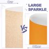 PATIKIL 40 Sheets Glitter Cardstock for DIY Party Handmade and Decoration Paper, A4, 250GS, Medium, Champagne, Fans, Crafts, Scrapbooking,