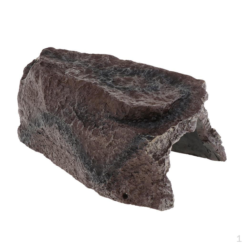 

Amphibian Reptile Vivarium Decorations Terrarium DIY Landscaping Ornament Basking Rock Maroon