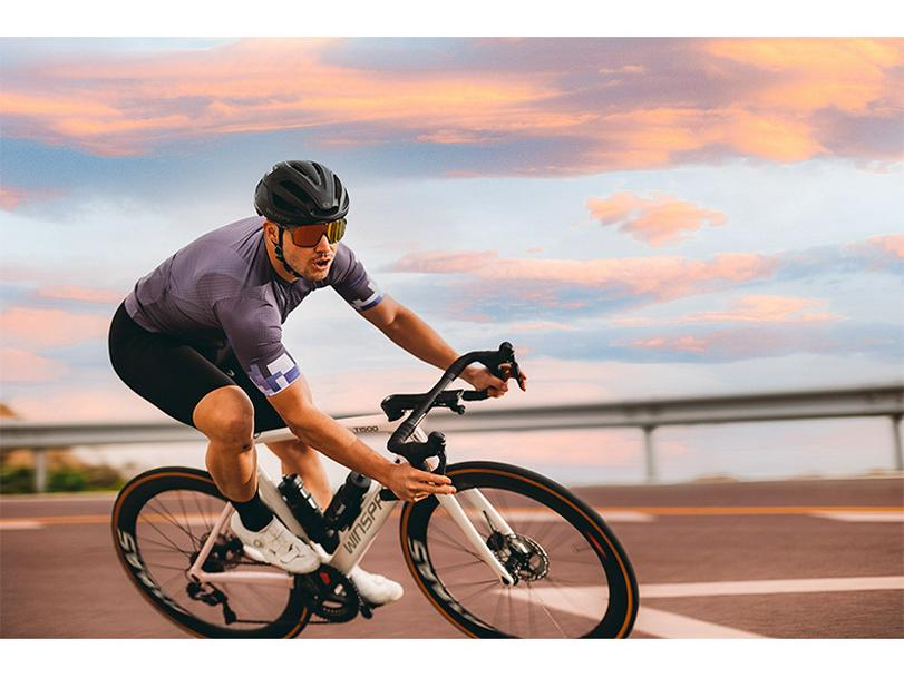 Lampaida Men's Quick-Dry Cycling Jersey - Summer Short Sleeve, Breathable Sportswear