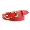 New Korean Version of Ins Style Alloy Women's Thin Belt Versatile Skirt and Pants Decoration Belt Candy Color High-end Belt for Women