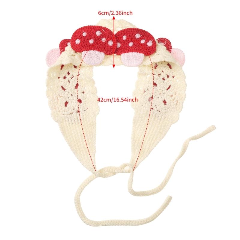 Women's Headbands Triangles Headscarves Elastic Lovely Pattern Hair Scarf Women's Girls Hair Accessory