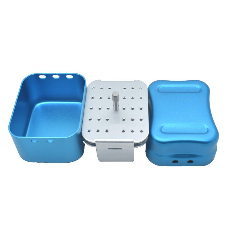 

Durable And Safe F062 Dental Disinfection Metal Box 30 Points Endo Files Holder Autoclave Sterilizer Case Burs For Oral Care Tools Random Color