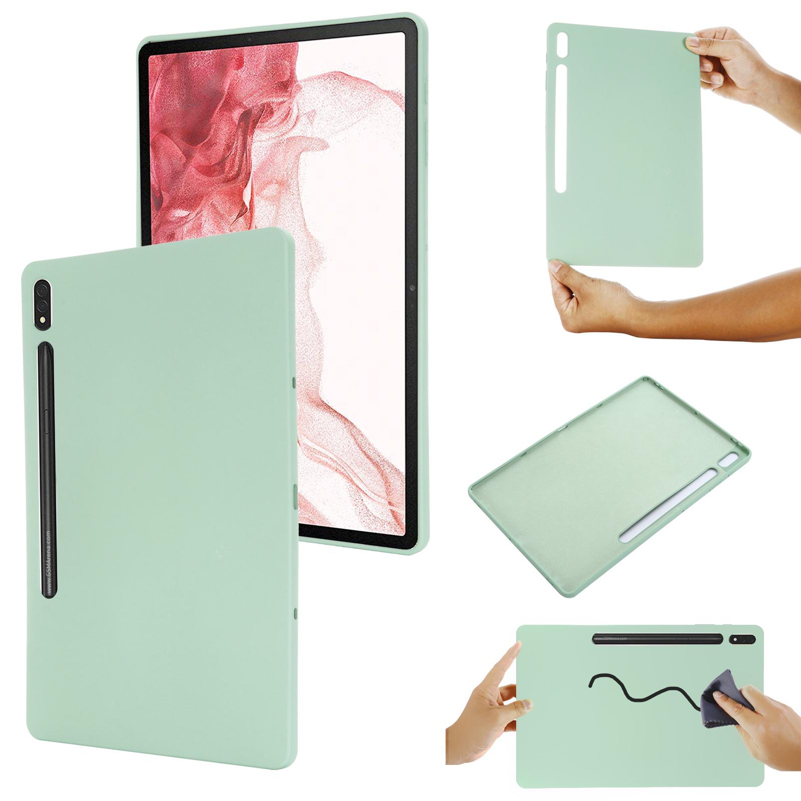

For Samsung Galaxy Tab S10+ Case Liquid Silicone Anti-Scratch Tablet Cover Black
