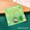 Cartoon Panda Metal Chain Bookmark, Student Cute Reading Page Holder, High Appearance Level Stationery Bookmark Small Gift