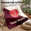 Hull KR Individuelle Flanell-Kuscheldecke Drucken Sie Ihren Namen Text Weiche Warme Decke Weihnachtsgeschenk