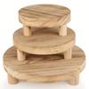 Decorative Base Wood Plant Stand Stepped Flower Pot Holder New Wood Pedestal Riser  Balcony