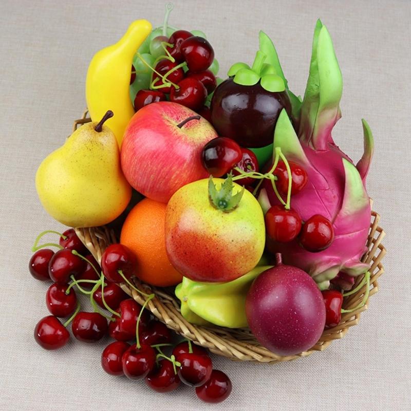 Artificial Fruit Fake Strawberrys Lifelikes Realistic Fruit for Photography Props