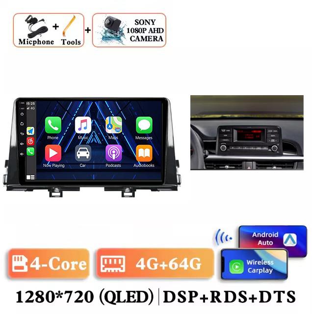 Android 14 Carplay Auto 2K Screen Car Radio Multimedia Video Player For Kia Morning 3 Picanto 2017 - 2020 2021 Autoradio Stereo
