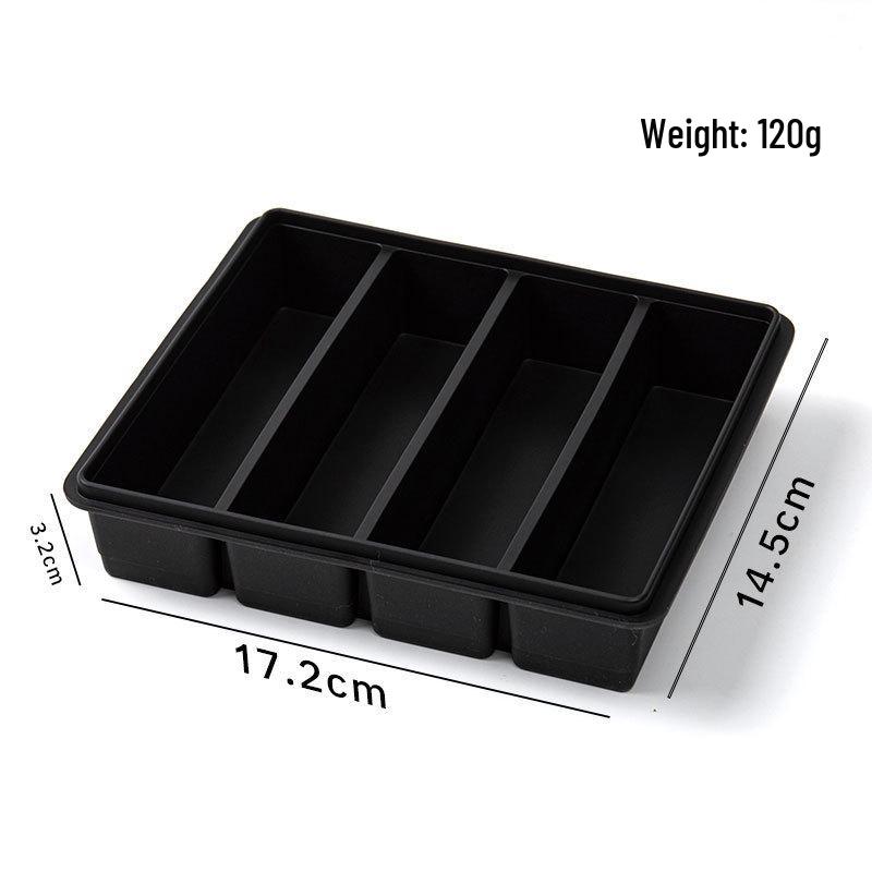 Thickened Silicone Ice Cube Tray with Lid - Easy Demold, Food Grade, Ideal for Baby Food & Large Ice Cubes