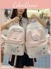 Cute Cat Dot Backpack For High School Girls Nylon School Bag