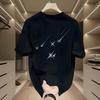 Trendy Brand Short-Sleeved Pure Cotton Men'S Printed T-Shirt Trendy Men'S And Women'S Versatile Round Neck T-Shirt Men'S