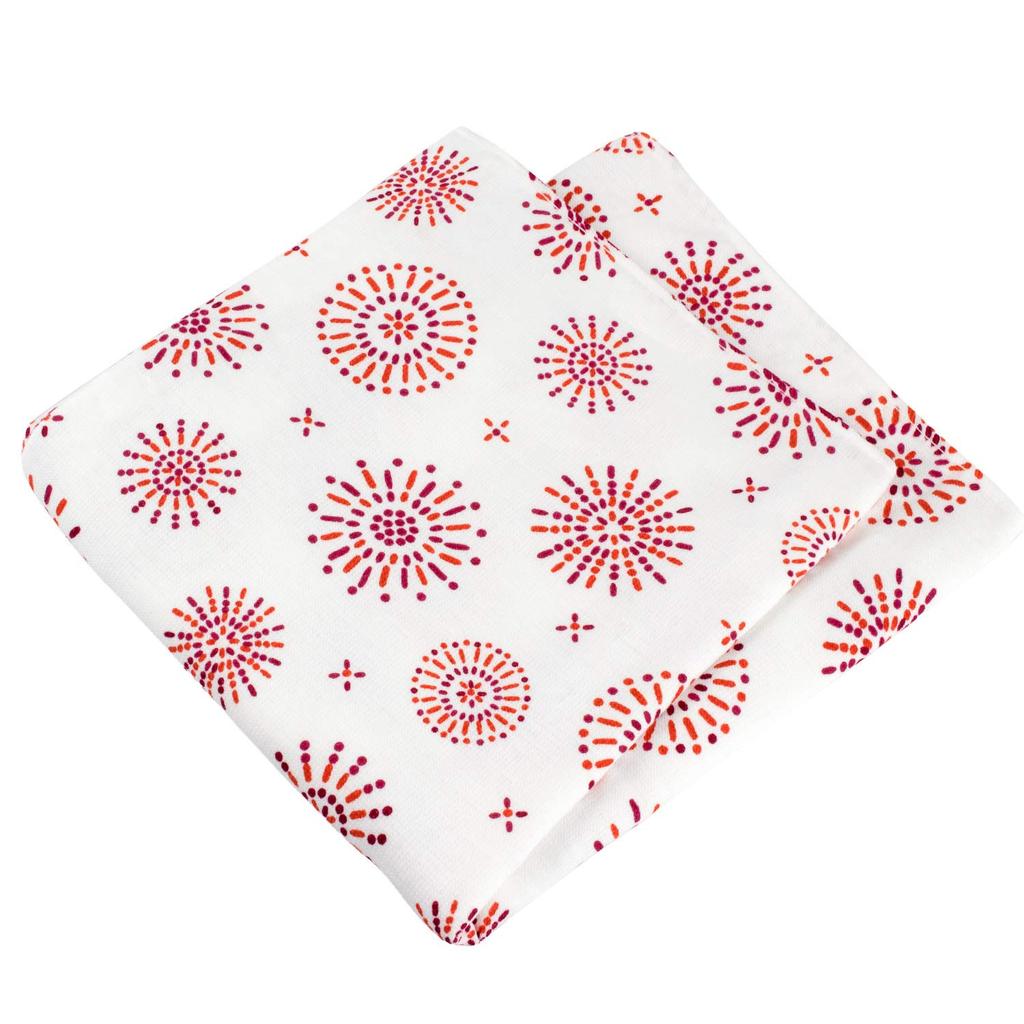 Bloom Gauze Touch Bath Single Senshu Made In Japan Towel, Item, Towel, Quick-Drying, Lightweight, Thin, 100% Cotton, (Hanabi Red)