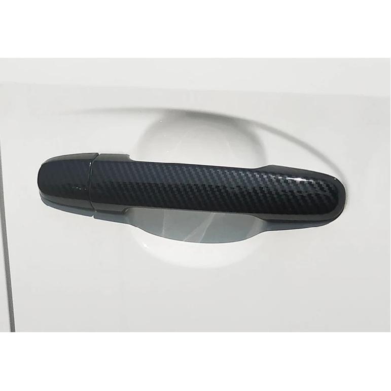 For Hyundai I30 2007 2008 2009 2010 2011 ABS Carbon Fiber Glossy Black Auto Door Handle Cap Cover Trims Sticker Car Accessories