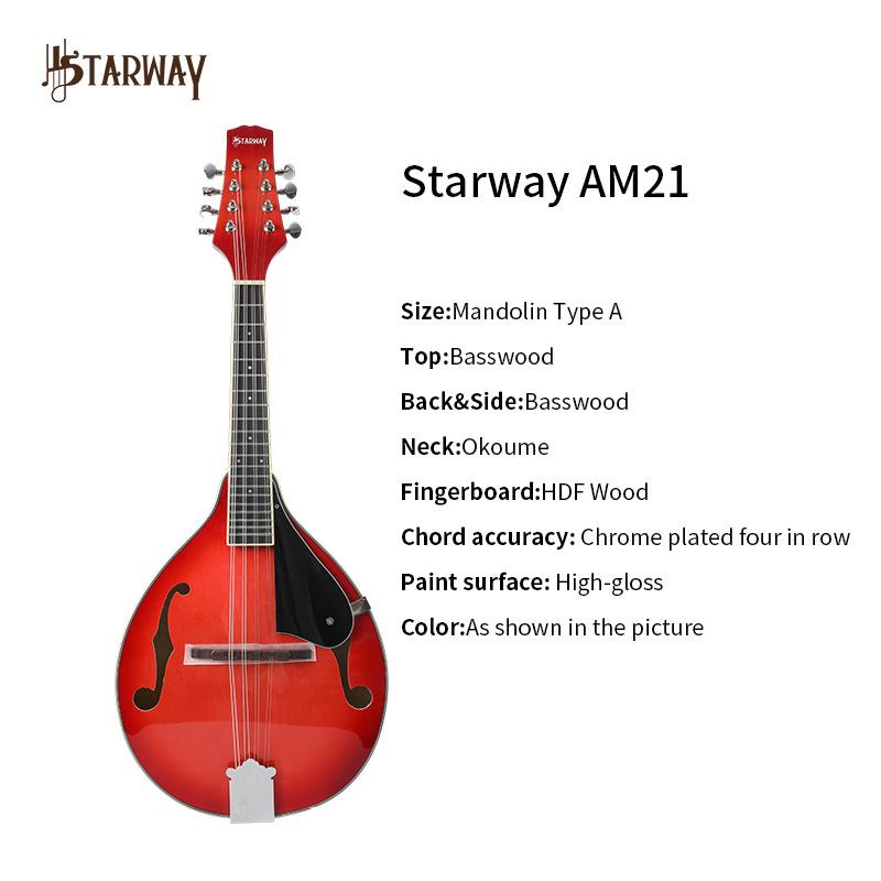 Tibetan Eight-String Mandolin - Western Ethnic Musical Instrument