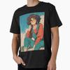 Nostalgic Anime Girl Art Premium T-Shirt M-2XL Gift,
