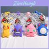 Chaveiro Adorável de Silicone do Pikachu Fofo Criativo Personagem Pokemon Acessório para Pendurar
