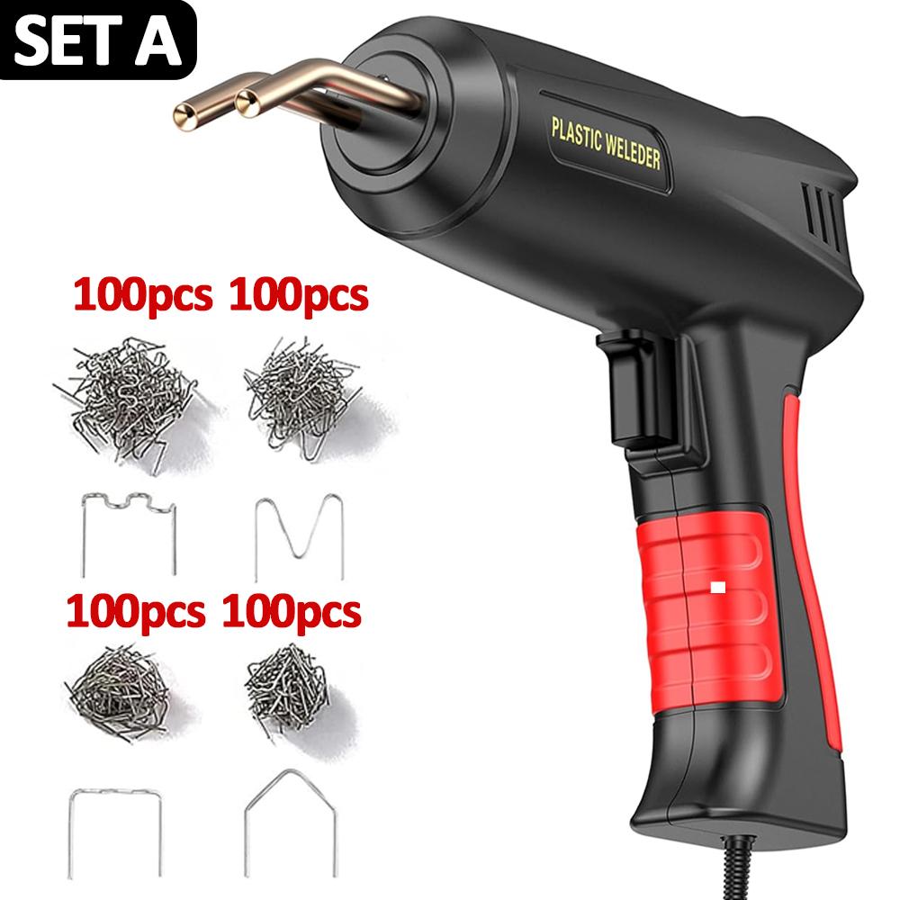 

200W Plastic Welder 110/220V Plastic Welding Gun Repair Kit Car Bumper Repair Tool for Bumper,Kayak,Plastic Product Repairs 110V