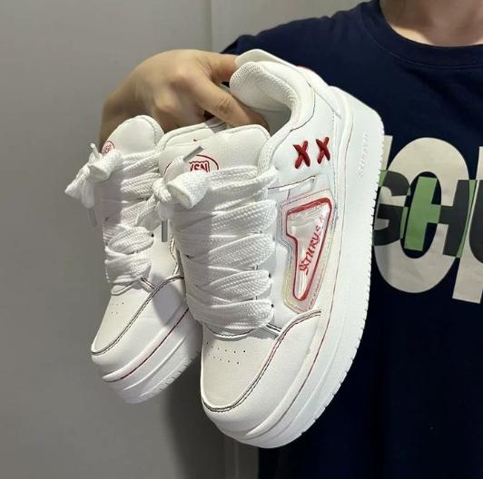 Fashion Couple Sneakers, Casual Daily, Ins Trend, Niche Design, Mandarin Duck Shoes, Dopamine Color Matching Casual Day