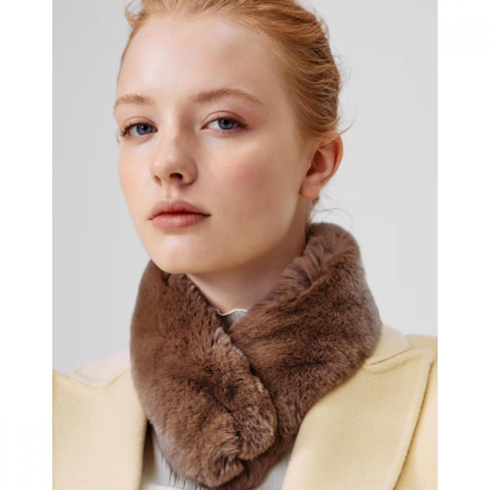 DakS Women S Muffler Brown Rex Fur Dcmu6f986w3