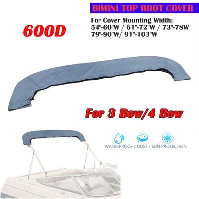 600D 3/4 Bug Bimini Top Boot Abdeckung Kein Rahmen Yacht Boot Abdeckung Mit Reißverschluss Anti UV Staubdicht Wasserdichte Abdeckung marine Zubehör