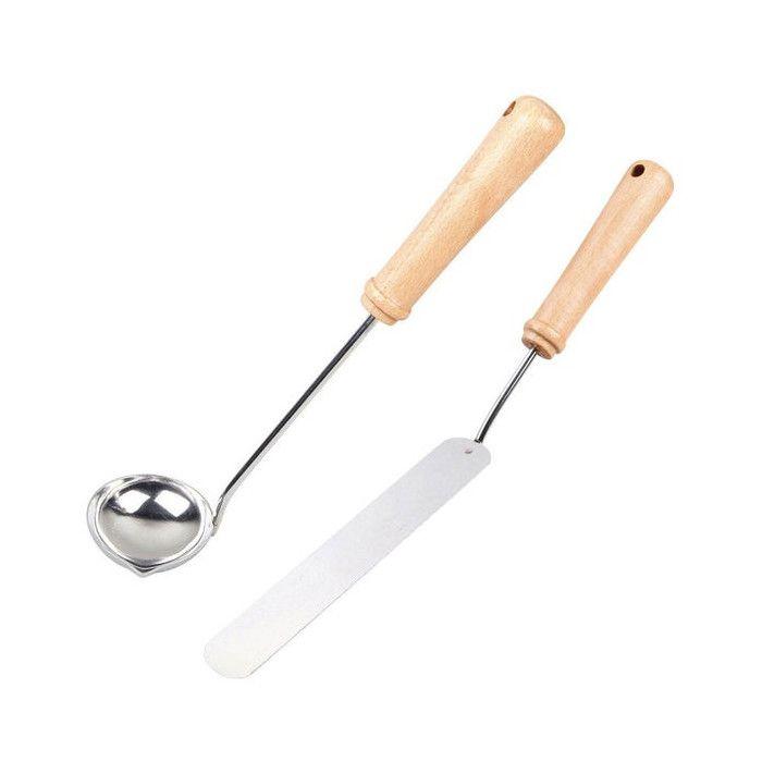 Spatule à crêpe inox hêtre