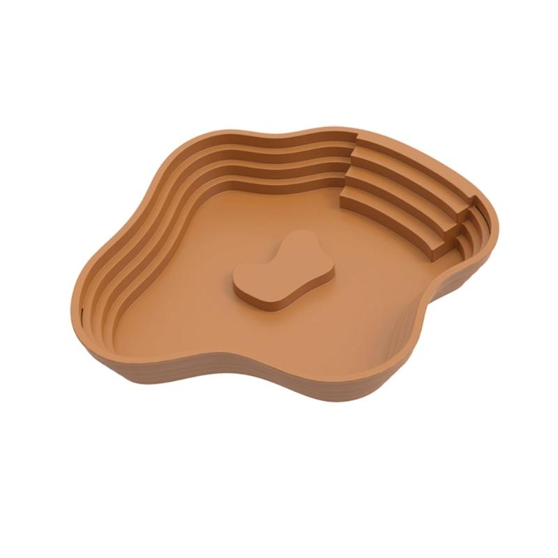 Reptiles Animal Feeding Plate Durable ABS Construction Shallow Water Dish For Turtles Lizards