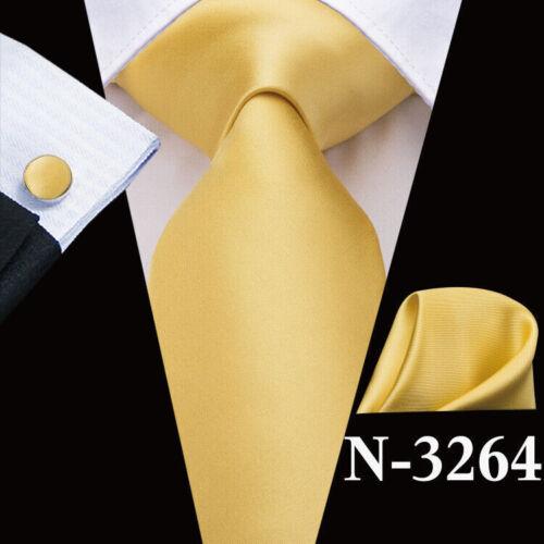 280 Styles Silk Mens Tie Pocket Square Hankerchief Cufflinks Wedding Set Prom