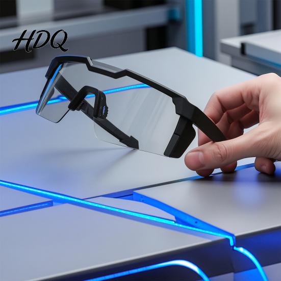 Photochromic Lenses Glasses UV Protection Cycling Glasses Polarized Transition Sports Sunglasses Eyewear Windproof Biking Safety for Men Women Wind
