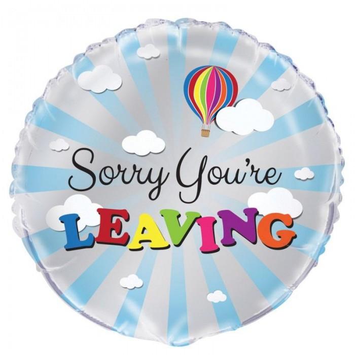 Unique Party Runder Folienballon „You're Leaving Goodbye“.