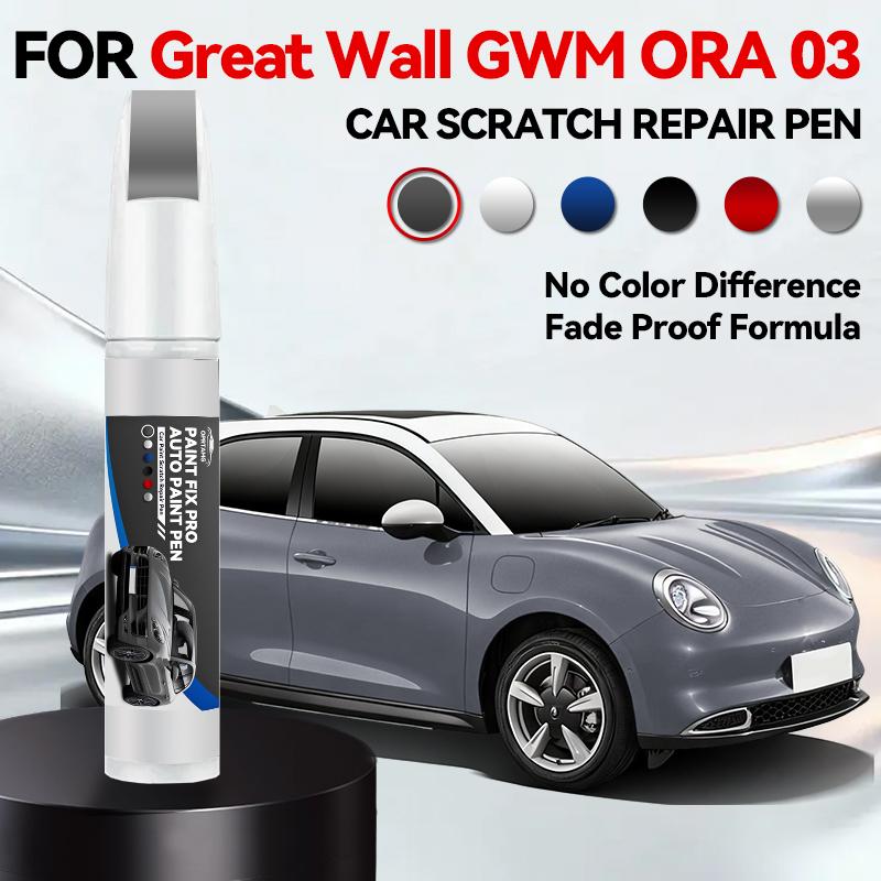 Heißes Auto Speziell für Great Wall GWM ORA 03 1990-2026 Lackreparaturstift Ausbesserungsstift Kratzerentferner DIY Autozubehör Schwarz Weiß