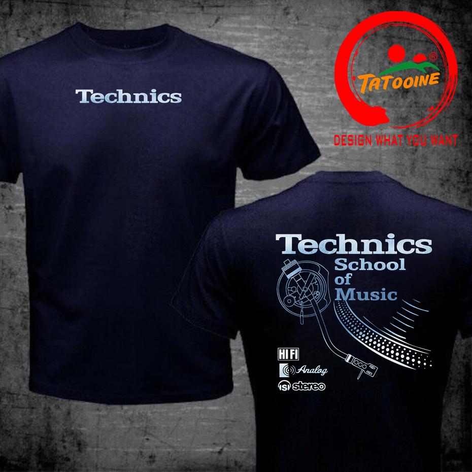 Vintage Deejay Shirt Long Play Tshirt Technics School Of Music T Shirt Unisex Retro Dj Music Tshirt Hot Sale Fashion Top Tee Shirt