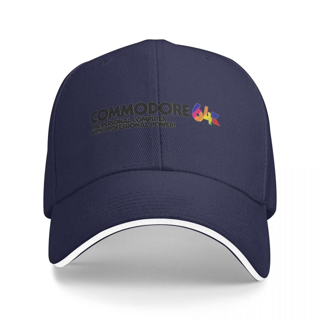 Commodore 64 Logo Baseballkappen Snapback Baseballmützen Atmungsaktiv Lässig Kappe Outdoor für Männer und Frauen