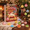 Decorative Hanging Ornaments 24 Day Cartoon Dumplings Advent Calendar 2026, 2D Acrylic Dumpling Christmas Pendants Countdown with Mini Charms