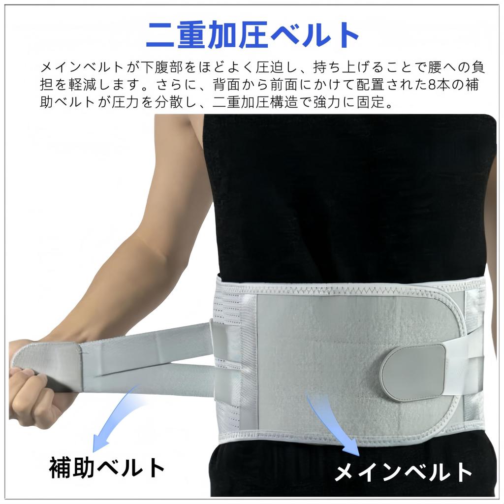 IPPON Lumbar Support Back Pain Relief Corset for Men and 23cm for Lower Back Arched Lumbar Strong Double Mesh 135 Belt, Belt, Women, Wide, Work,