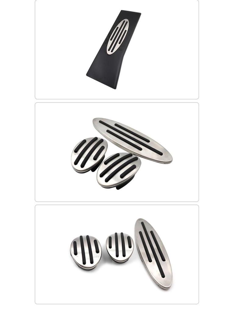 Anti-Slip Car Pedal Set for Mini: Throttle, Brake & Rest
