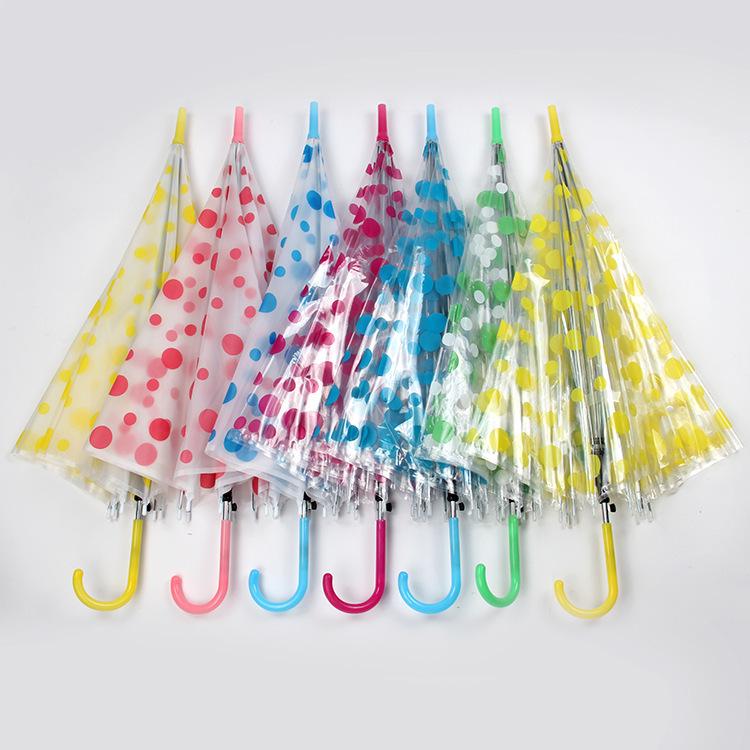 Automatic Transparent Long Handle Umbrella - Perfect for Weddings and Celebrations, with Custom Advertising Options.