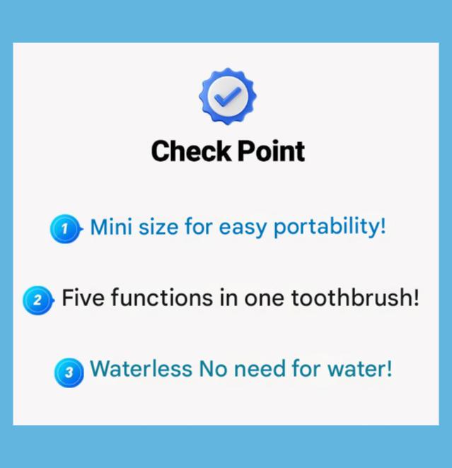HR Medical Quick Clean Mint 5-in-1 Disposable Toothbrush 10pcs (3 Options)
