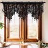 Lace Sheer Curtains Quick Installation Set Sunlight Control Multipurpose Interior Designs Window Covering Set