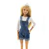 Denim Jeans Doll Suspenders Trousers Outfit Cloth  Fashion   Doll Decoration