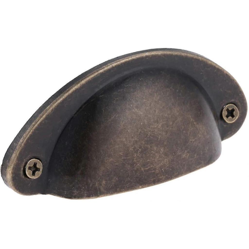 10 Drawer Cabinet Handles 82x35 Mm (antique Bronze) 25-26