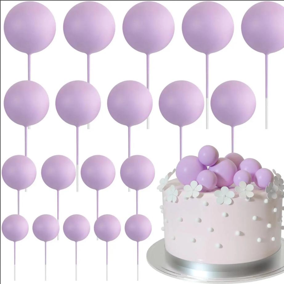 

20 шт., украшения для торта с шариками, мини-воздушные шары, топперы для торта, золотые шарики, выборки для торта, топперы для торта, шарики, украшения для торта